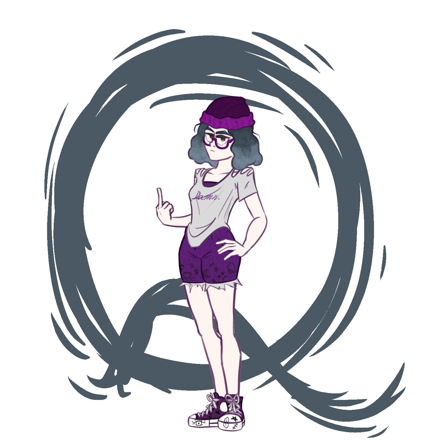 Drawing of Quinn